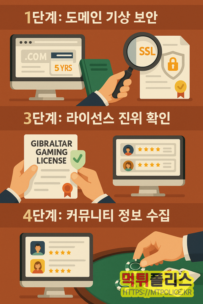 10년차 프로베터가 말하는 진짜 사이트 검증 방법 - 내 돈을 지킨 5가지 원칙 3 검증 방법 인포그래픽