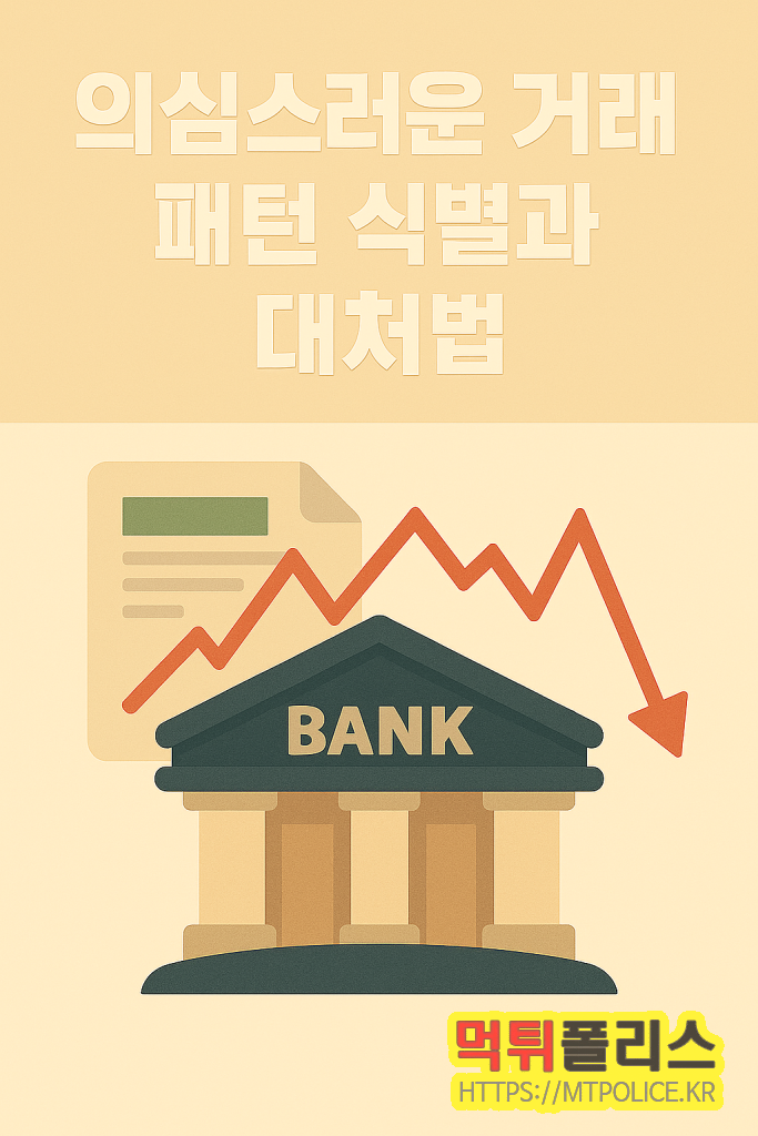 먹튀검증, 사이트만 보지 말고 '이것'도 확인하세요: 안전한 베팅을 위한 금융 보안 가이드 4 먹튀검증의 주요 항목 : 의심스러운 거래 패턴 식별과 대처법