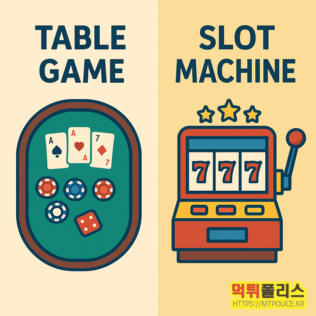 테이블 게임과 슬롯 게임