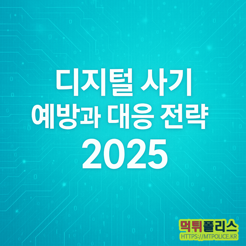 디지털 사기 예방과 대응 전략 가이드 2025 2 디지털 사기 대응 전략 가이드 표지