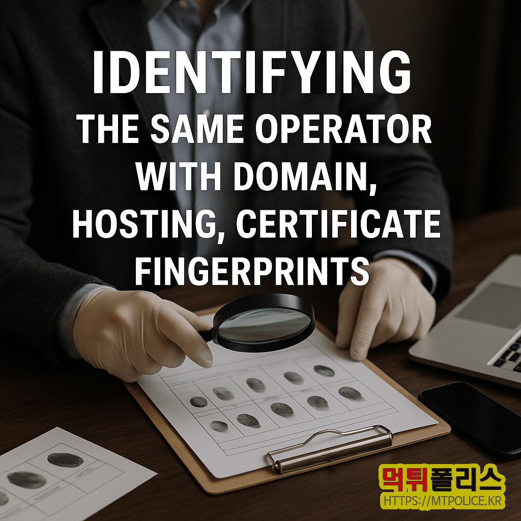 운영자 지문 분석을 통한 먹튀검증 정확도 상승